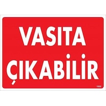 Znv Zenvia Mey İthalat Vasıta Çıkabilir Uyarı Levhası 25x35 Kod:1552 Znv2025 Cmn