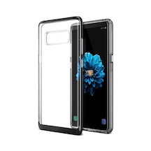 Vrs Galaxy Uyumlu Note 8 Crystal Bumper Kılıf Metallic Black