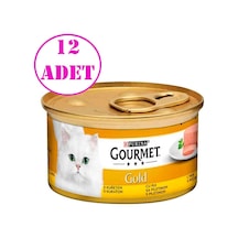 Gourmet Gold Kıyılmış Tavuklu Kedi Konservesi 85 Gr 12 Ad