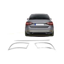 Nova Krom Skoda Superb Krom Egzoz Çıkışı 3 Parça Set 2015-2019