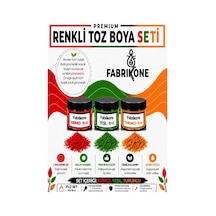 3'lü Set Premium Parafin Soya Wax Toz Mum Boyası Hobi Seti - 10 Cc Kırmızı, Yeşil, Turuncu Bkfab3kyt10g Karışık