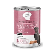 Chef's Choice Pate Kuzulu ve Somonlu Tahılsız Yetişkin Köpek Konservesi 12 x 400 G