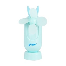 Taşınabilir Usb Şarjlı Sessiz El Fanı Mavi 6z74dj 2 Kollu Var Masaüstü Mavi 100 Adetten Az