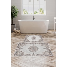 Alanur Trend Kaymaz Taban Dijital Banyo Takımı Kt466 Kahve
