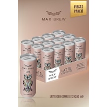 Max Brew Soğuk Kahve Latte 250 Ml 12 Adet