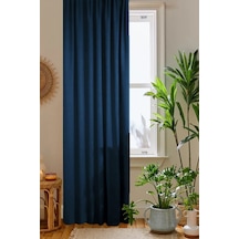 Home Color Home Lacivert Petek Kadife Dokulu Fon Perde Düz Dikişli Ekstrafor Büzgü 1.sınıf Kalite Diğer