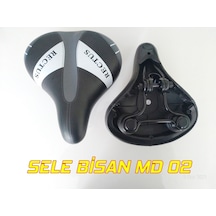 Geniş Yumuşak Bisiklet Sele Siyah - Beyaz