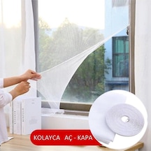 Pencere Sinekliği Tak Çıkar Tül Kesilebilir Cırt Bantlı 100x150 Cm Tül