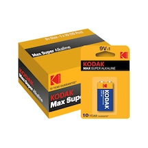Kodak Max Super Alkalin 9 Volt Pil 10 Adet