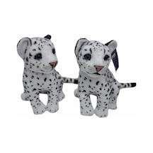 Mey İthalat Pl50135 25 Cm Oturan Küçük Beyaz Leopar-hly