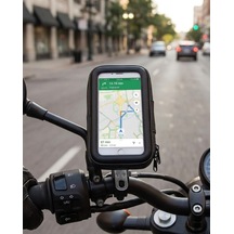 Su Geçirmez Motosiklet Bisiklet Telefon Tutucu 360 Derece Döner Gidon Telefon Standı Renkli