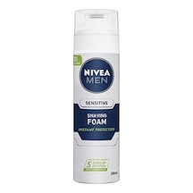 Men Erkek Hassas Tıraş Köpüğü 200 Ml, Hassas Ciltlere Özel Hızlı Koruma, Yanma Karşıtı, Alkolsüz Formül
