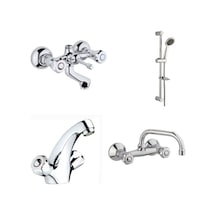 Erce Klasik Banyo Kartal Lavabo Eviye Batryası Sürgülüduş Takımı