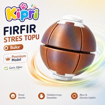 Spinner Ball Rulmanlı Fırfır Stres Topu Bas-çevir 3d Baskı Fidget Oyuncak Bakır