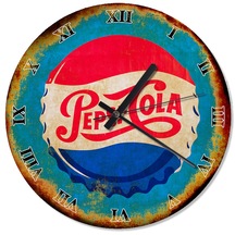 Pepsi Cola Kapağı Baskılı Duvar Saati (407695607)