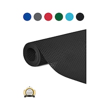 Hortumtech Zmat Yıldız Paspas Kaydırmaz Pvc Islak Zemin Duş Havuz Su Tahliyesi 5 Mm - Siyah 120 X 650 Cm