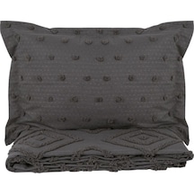 Mellow Gri Yatak Örtüsü Seti Tek Kişilik 180x240 Cm Gri