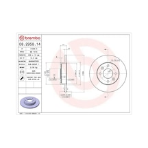 Dacia Logan Fren Diski On 2005-2013 Brembo 08295814 2adettir