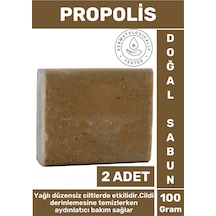 Özel Üretim Doğal Cilt Temizleyici Parlatıcı Nem Dengeleyici Propolis Sabunu 2 Adet