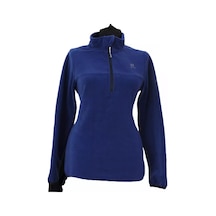 Yarım Fermuarlı Polar Indigo İndigo