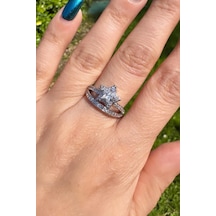Silver Çift Sıra Yıldız Yüzük Silver