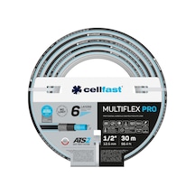 Cellfast Multiflex Pro 6 Katmanlı Bahçe Sulama Hortumu 1/2" 30 M