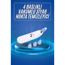 Siyah - 336 - Nokta Temizleme Cihazı 4 Başlıklı Vakumlu Pilli Ölü - Glblseme - Deri Arındırma