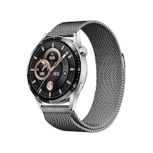 Honor Magic 2 46mm Nvth Band-12 22mm Metal Hasır Kordon-gri