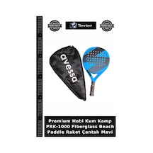 Özel Üretim Prk-1000 Fiberglass Beach Paddle Raket Çantalı Mavi Oyun Pazar Rekabet