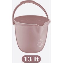 Flosoft Bebek Banyo Kovası, Saplı Oluklu Çok Amaçlı Kova 13 Litre 001