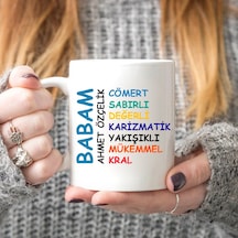 Babam Yazılı Isimli Kupa Bardak
