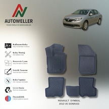 Renault Symbol 2013-2021 Uyumlu Havuzlu Oto Paspas