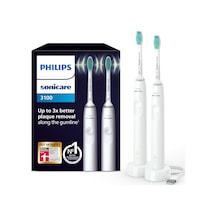Philips Sonicare 3100 Elektrikli Diş Fırçası, Sonik Diş Fırçası, Basınç Kontrolü Ve Zamanlayıcı, Beyaz, İkili Paket, Model Hx3675/13