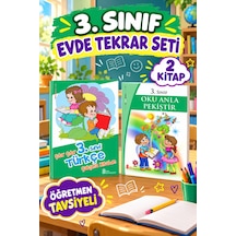 3. Sınıf Öğretmen Tavsiyeli Evde Tekrar Seti 2 Kitap- Türkçe Çalışma Ve Oku Anla Pekiştir Kitabı