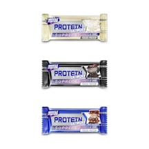 Musclestation Supreme Crunch Protein Bar Karma Paket 12 X 40 Gr, Sütlü Çikolata, Bitter Çikolata, Beyaz Çikolata