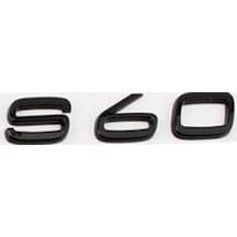 Volvo Uyumlu S60 Siyah Yazı