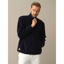 Lacivert Regular Fit Dik Yaka Polar Mont 350152