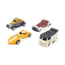 Alloy Racer 4'lü Araç Seti - 780-413 Lisinya Sarı