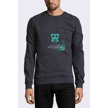 Breaking Bad Say My Name Baskılı Füme Antrasit Erkek Sweatshirt