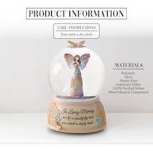 19061 Light Your Way Memorial İn Loving Memory Musical Water Globe, 100mm