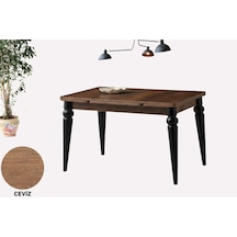 Yanlardan Açılır 80 X 120 Yakamoz Arda Masa Topkapı Ayak Ceviz