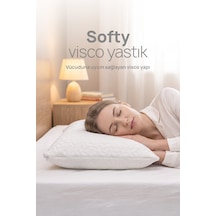 Tombul Visko Yastık - Ortopedik Softy Yastık Beyaz