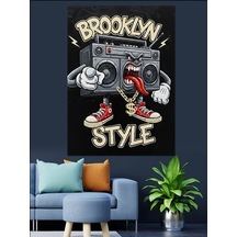 Ahşap Tablo Brooklyn Müzik Spor Ayakkabı Ünlü Tabloları