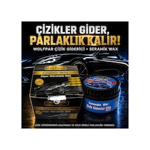 Çizik Giderici Cila Ve Seramik Wax Seti Carnauba Wax Süngerli Boya Parlatıcı & Süper Hidrofobik Koruma