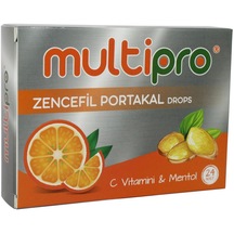 Multipro Zencefil Portakal Drops 24 Adet