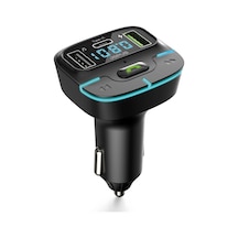 Bluetooth Fm Transmitter Araç Kiti, Hızlı Şarj, Usb, Type-c, Hd Mikrofon, 9914