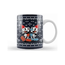 Cuphead Christmas Knit Kupa Bardak Porselen Karışık