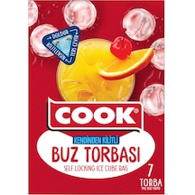 Cook Kendinden Kilitli Buz Torbası 7 Adet Çok Renkli