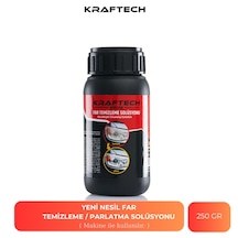 Kraftech Yeni Nesil Premium I Buharlı Far Temizleme Sıvısı Ve Parlatma Solüsyonu I Kloroform Uyumlu I 250 G
