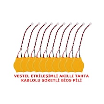 Vestel Uyumlu Etkileşimli Faz-1 Akıllı Tahta CR2032 Bios Pili 10'lu